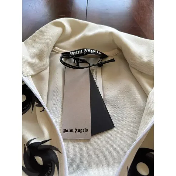 RETAIL $690 Palm Angels Hurricane Track Jacket Print Zip Up Jacket *NWT*SZ SMALL - Picture 5 of 10